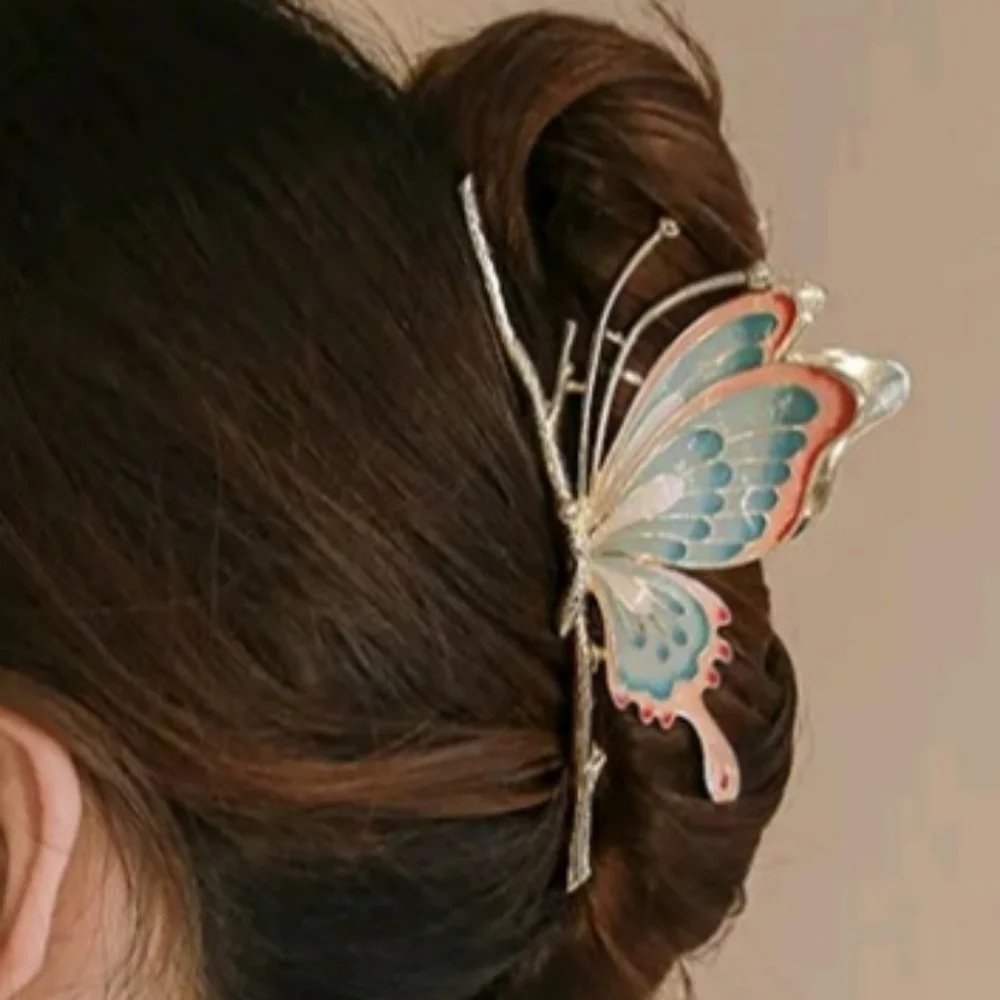 NWT Butterfly Womens Luxury Fashion Clip Barrette Hair Candy Wedding Prom